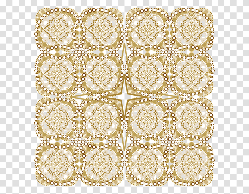 Graphic Pattern Intricate Gold Design Decor Tile Circle, Rug, Texture, Lace Transparent Png