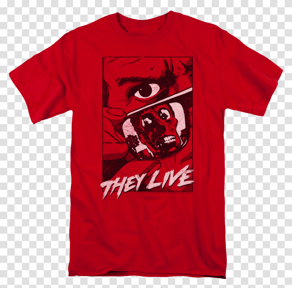 Graphic Poster They Live T Shirt T Shirt, Apparel, T-Shirt Transparent Png