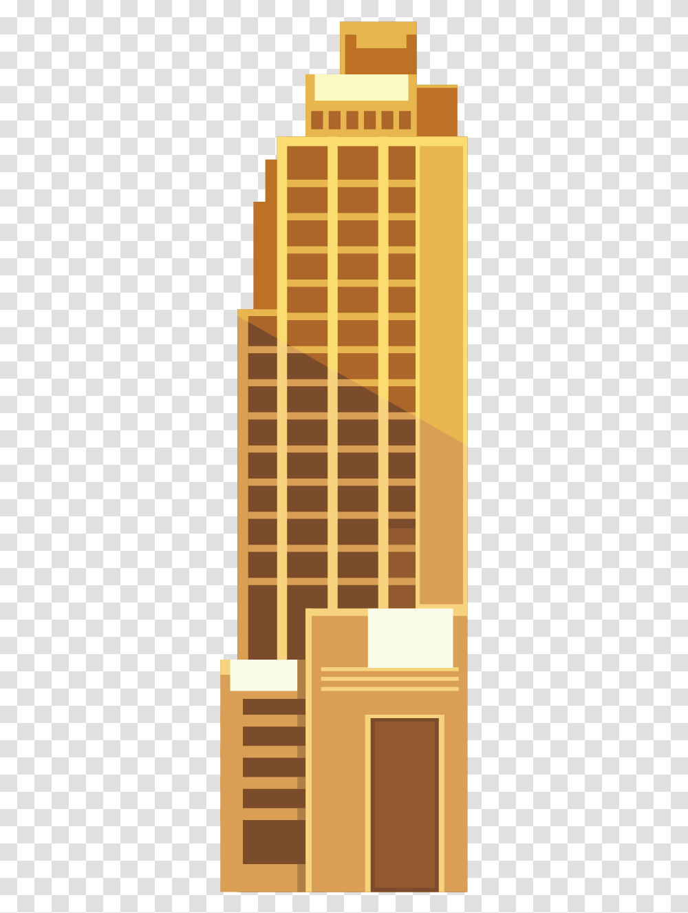 Graphic Royalty Free Download Building Skyscraper Highrise Hochhaus, Furniture, Wood, Door, Tabletop Transparent Png