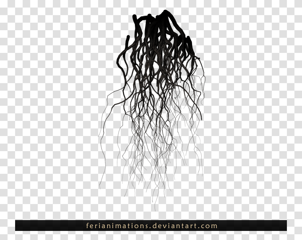 Graphic Royalty Free Download Roots Plant Background Roots Clipart, Animal, Sea Life, Invertebrate, Smoke Transparent Png