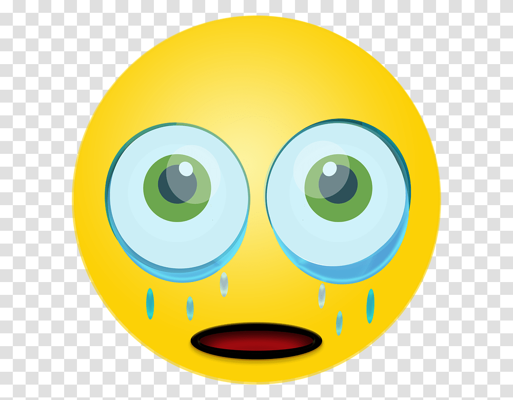 Graphic Sad Smiley Emoticon Crying Smiley Sad Sad Emoji, Head, Magnifying, Sphere, Sun Transparent Png