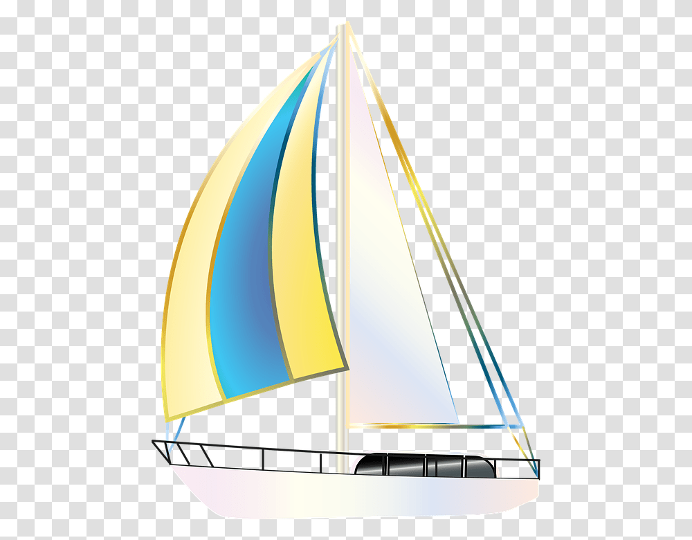 Graphic Sailboat Boat Yacht Sailing Yachting Sail, Vehicle, Transportation, Watercraft, Tent Transparent Png