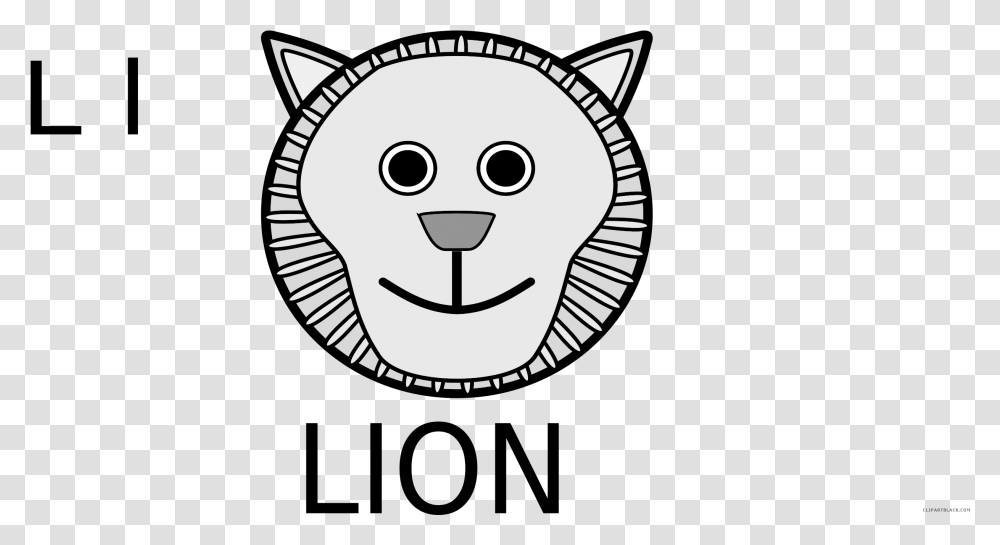 Graphic Stock Lion Face Black And White Clipart Lion Face Clip Art, Label, Sticker, Head Transparent Png