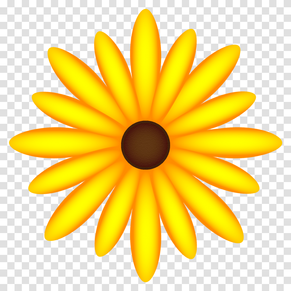 Graphics And Fiction 10 Different Shades Of Simple Sunflower For Kids To Draw, Plant, Blossom, Banana, Fruit Transparent Png