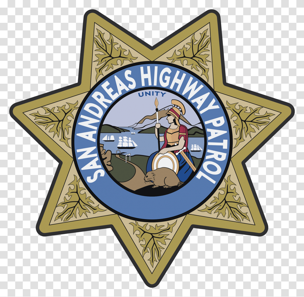 Graphics By Noah Department Of Justice Rp Logo California Highway Patrol, Symbol, Trademark, Badge, Star Symbol Transparent Png