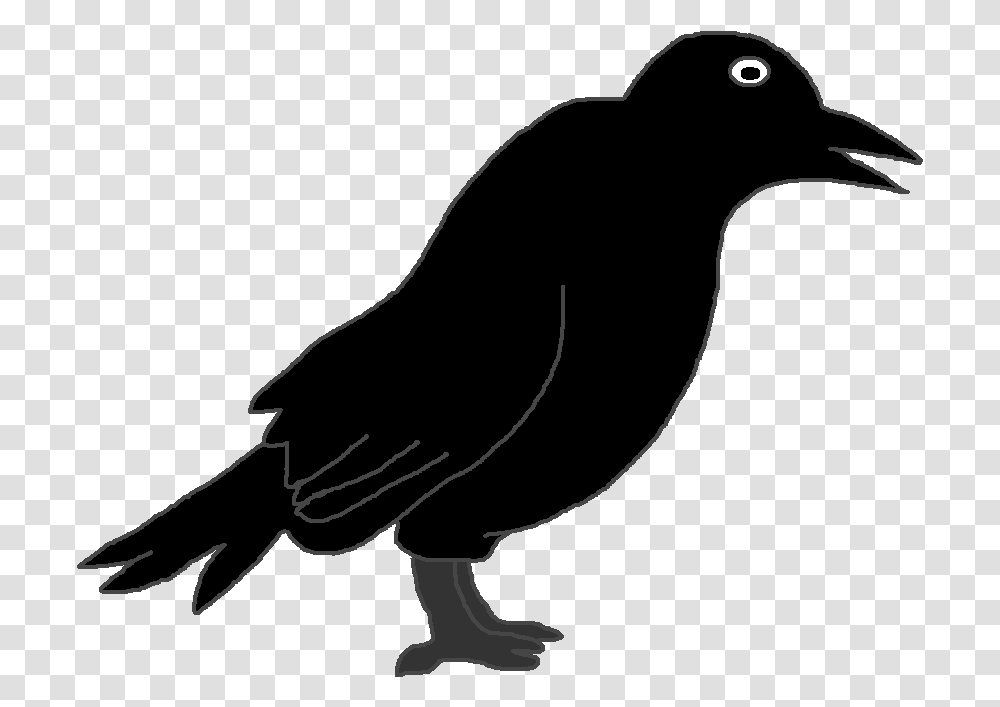 Graphics By Ruth Outline Picture Of Crow, Bird, Animal, Kiwi Bird, Dog Transparent Png