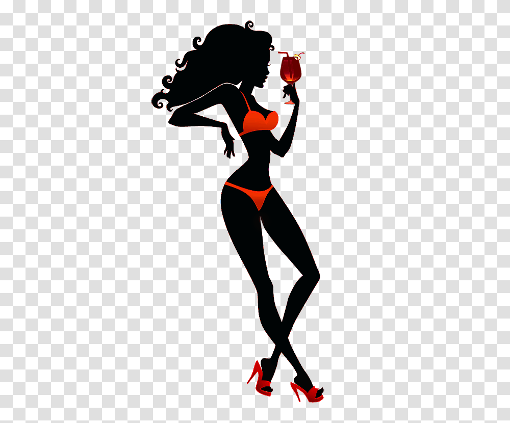Graphics Female Silhouette In Draws, Dance Pose, Leisure Activities, Person Transparent Png