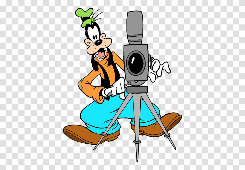 Graphics For Goofy Animated Graphics Disney Characters With Camera, Tripod Transparent Png