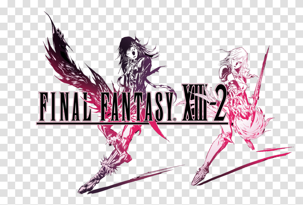 Graphics In Games Final Fantasy Xiii 2 Title, Person, Human, Poster, Advertisement Transparent Png