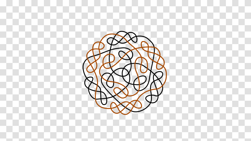 Graphics Of Black And Orange Flower Shaped Celtic Knot Public, Alphabet, Label Transparent Png