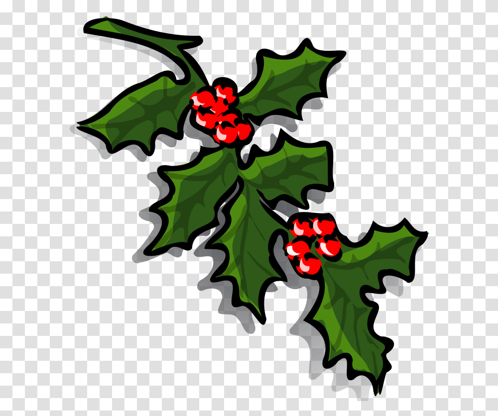 Graphics Of Christmas Wreaths And Holly Sprigs Clipart Holly Sprigs Clip Art, Leaf, Plant, Flower, Blossom Transparent Png