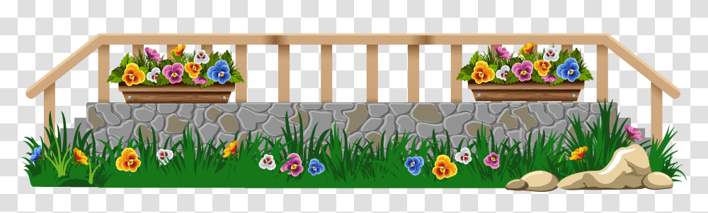 Grass Clipart Fence, Furniture, Crib, Plant Transparent Png