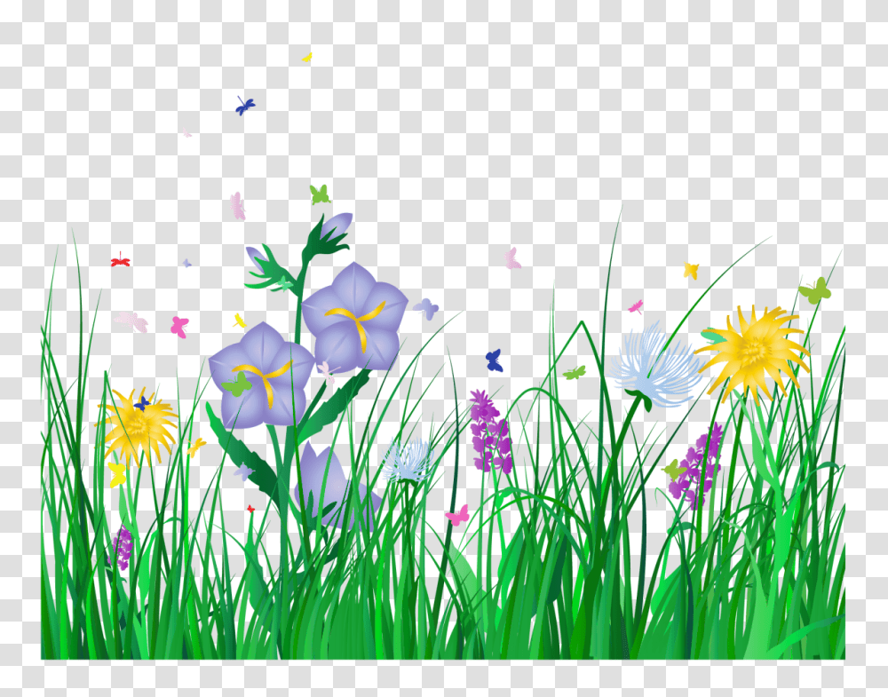 Grass Clipart Flower, Plant, Iris, Petal, Purple Transparent Png