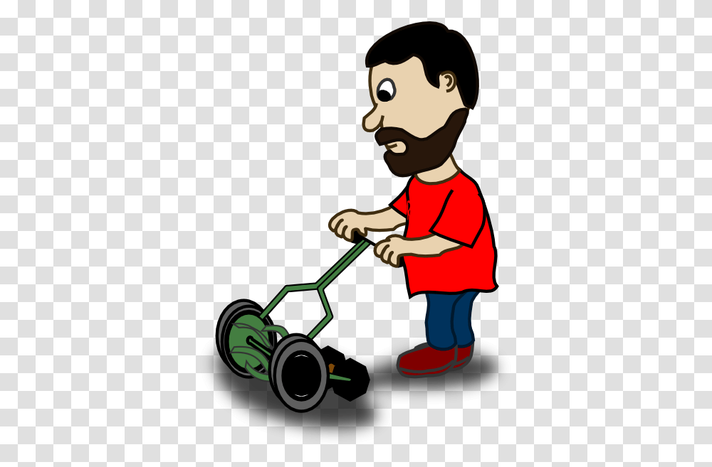 Grass Clipart Man, Lawn Mower, Tool, Person, Human Transparent Png