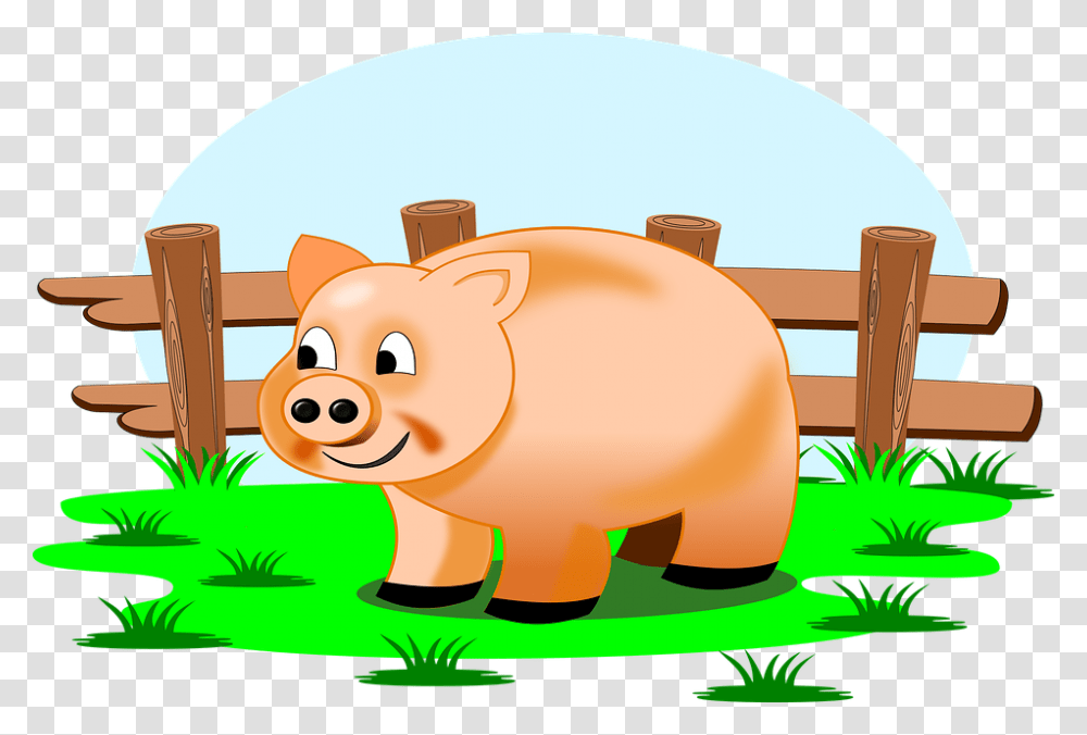 Grass Clipart Scene, Mammal, Animal, Piggy Bank Transparent Png