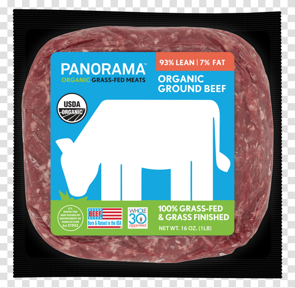 Grass Fed Beef Usa Label, Pork, Food, Ham, Id Cards Transparent Png