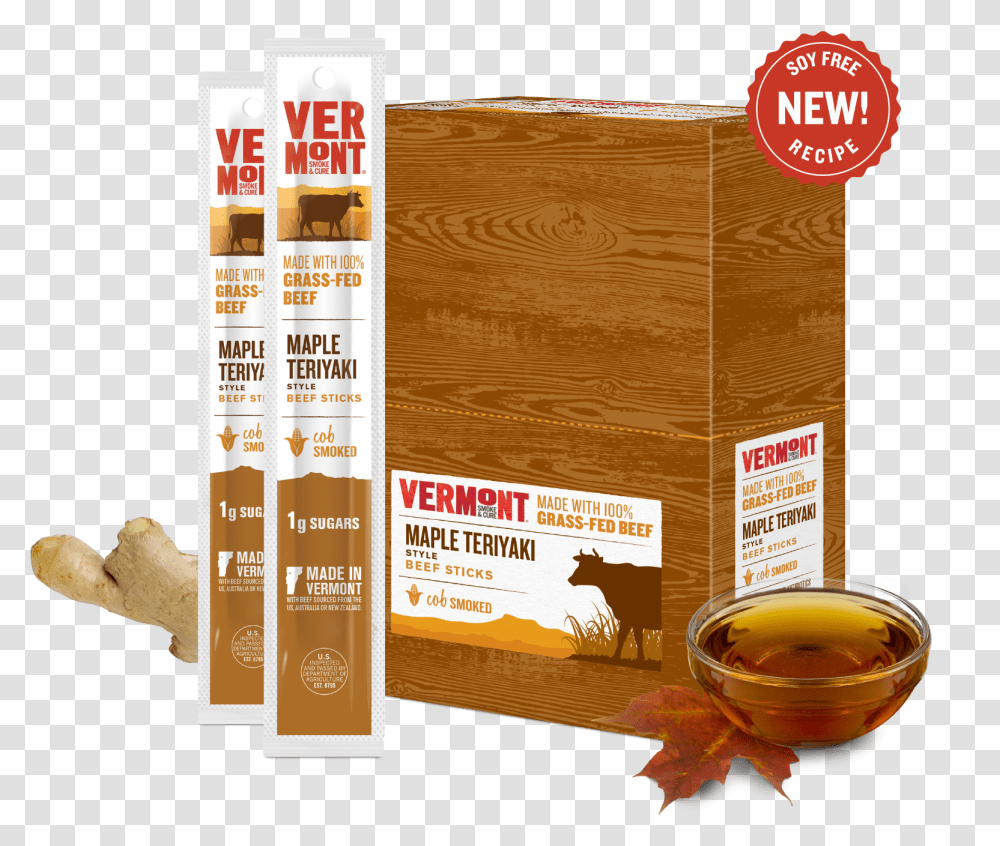 Grass Fed Maple Teriyaki Beef Sticks Vermont Smoke And Cure, Flyer, Poster, Paper, Advertisement Transparent Png