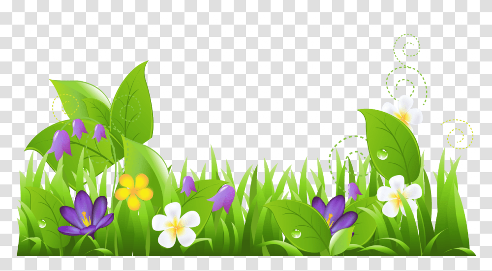 Grass Flower Clipart, Vegetation, Plant, Green, Bush Transparent Png