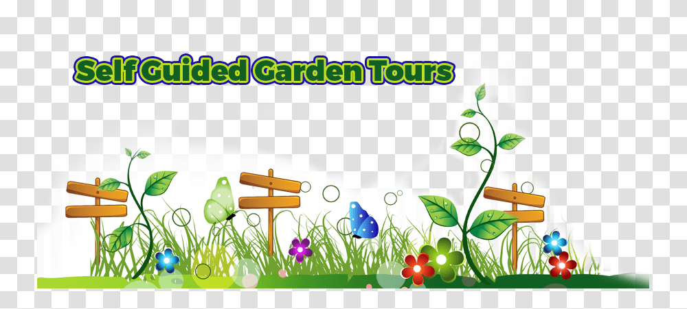 Grass With Flower Clipart Cartoons Cute Floral Divider, Floral Design, Pattern Transparent Png