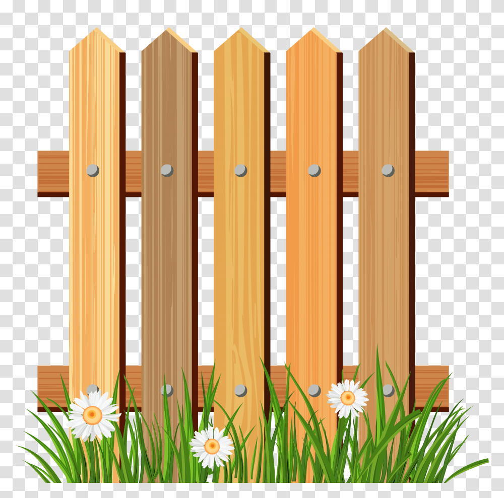 Grass Wood Vector Clipart, Gate, Picket, Fence Transparent Png