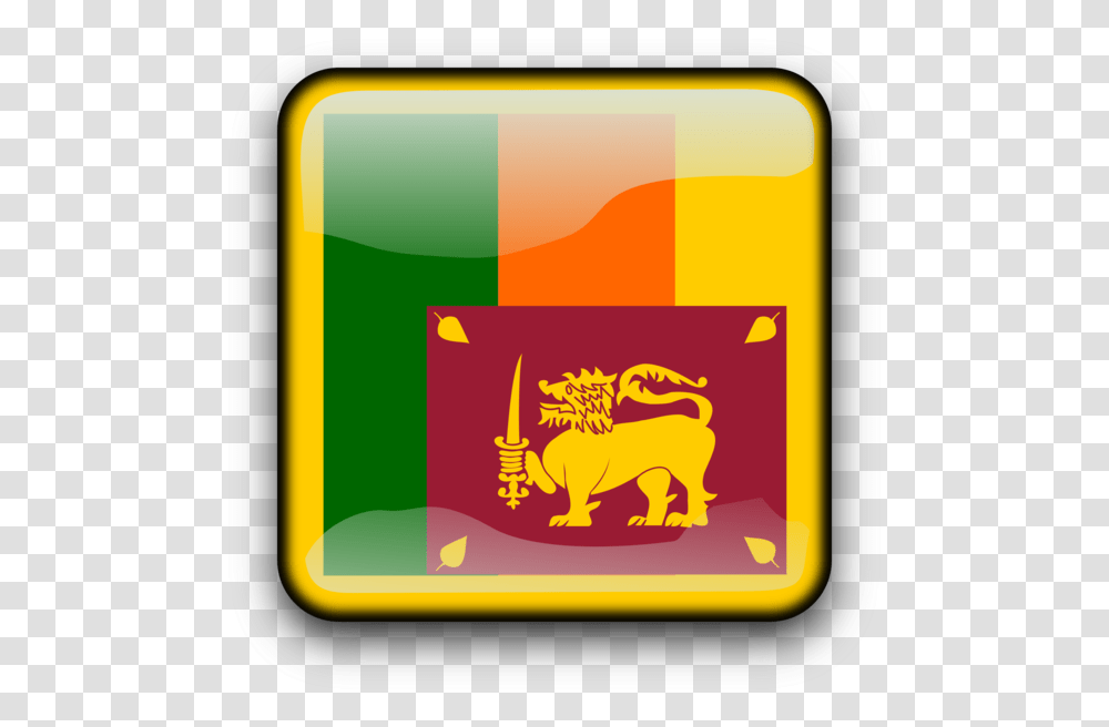 Grassbrandyellow Sri Lanka Flag Icon, Label, Reptile, Animal Transparent Png