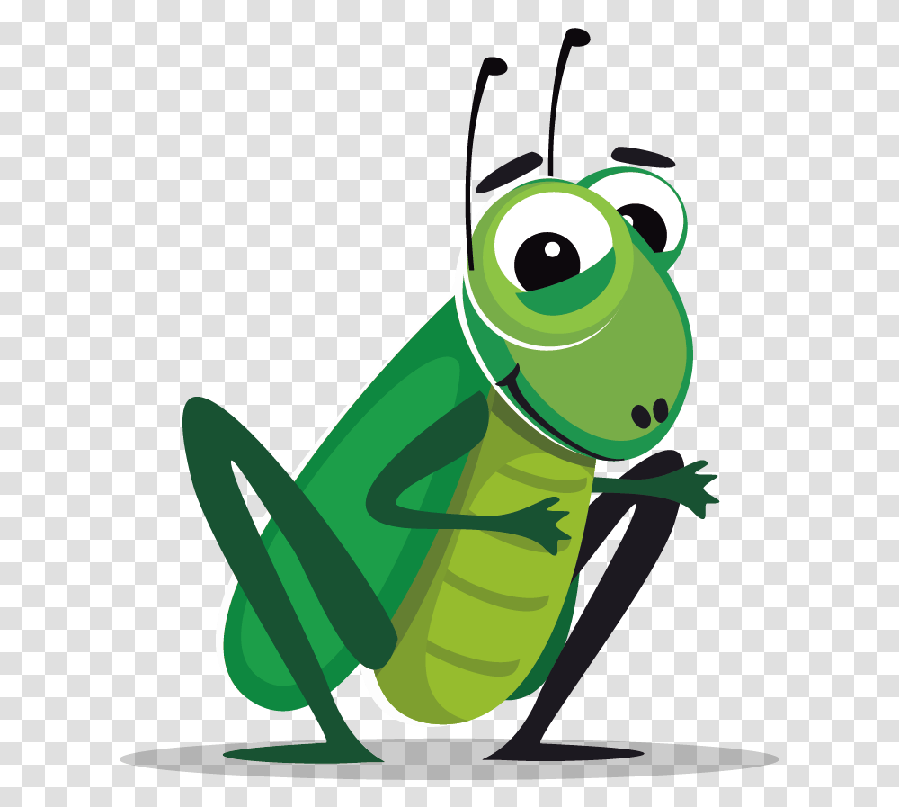 Grasshopper Cartoon Cricket Bug, Insect, Invertebrate, Animal, Grasshoper Transparent Png