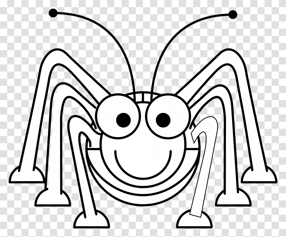 Grasshopper Clipart Black And White, Invertebrate, Animal, Insect, Lawn Mower Transparent Png