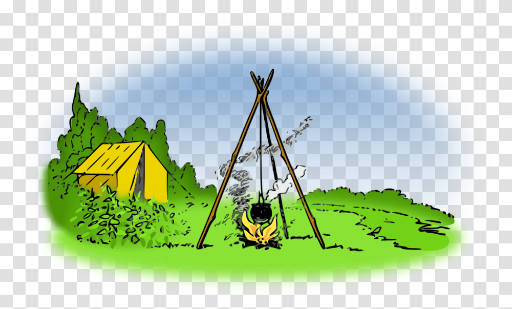 Grasstreecamping Camping Drawing, Tripod, Machine, Cottage, House Transparent Png