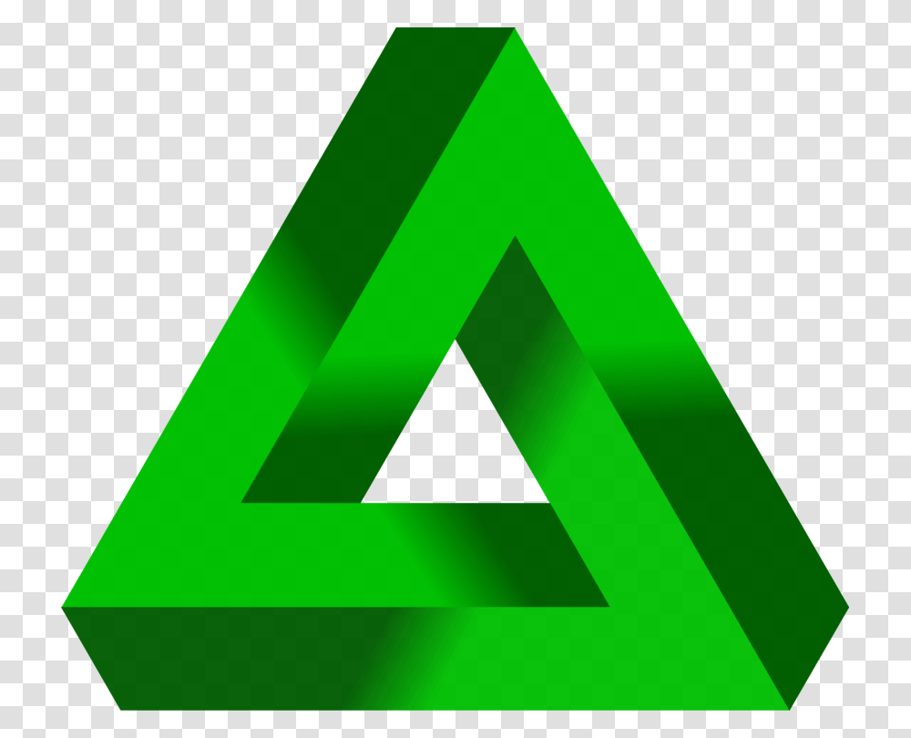 Grasstrianglesymbol Green Penrose Triangle Transparent Png