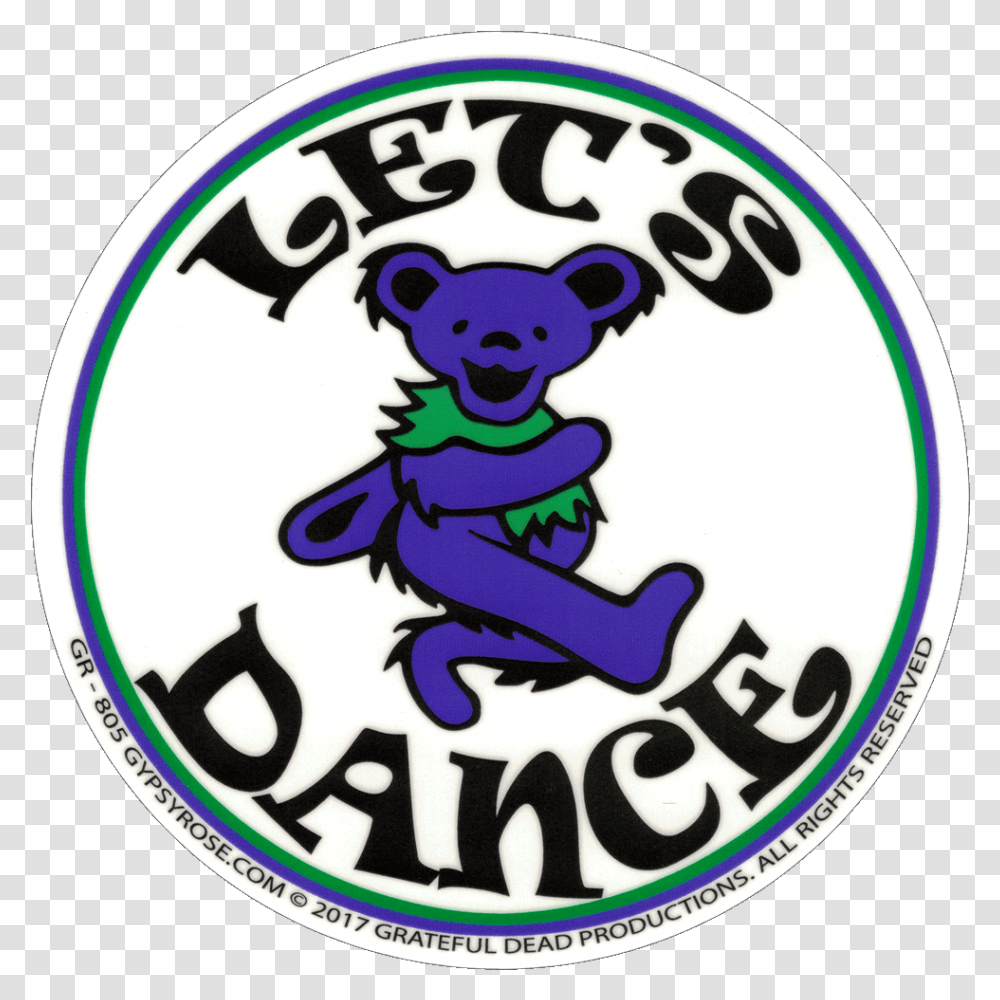 Grateful Dead Dancing Bear Let's Dance Dance Grateful Dead, Label, Sticker, Logo Transparent Png