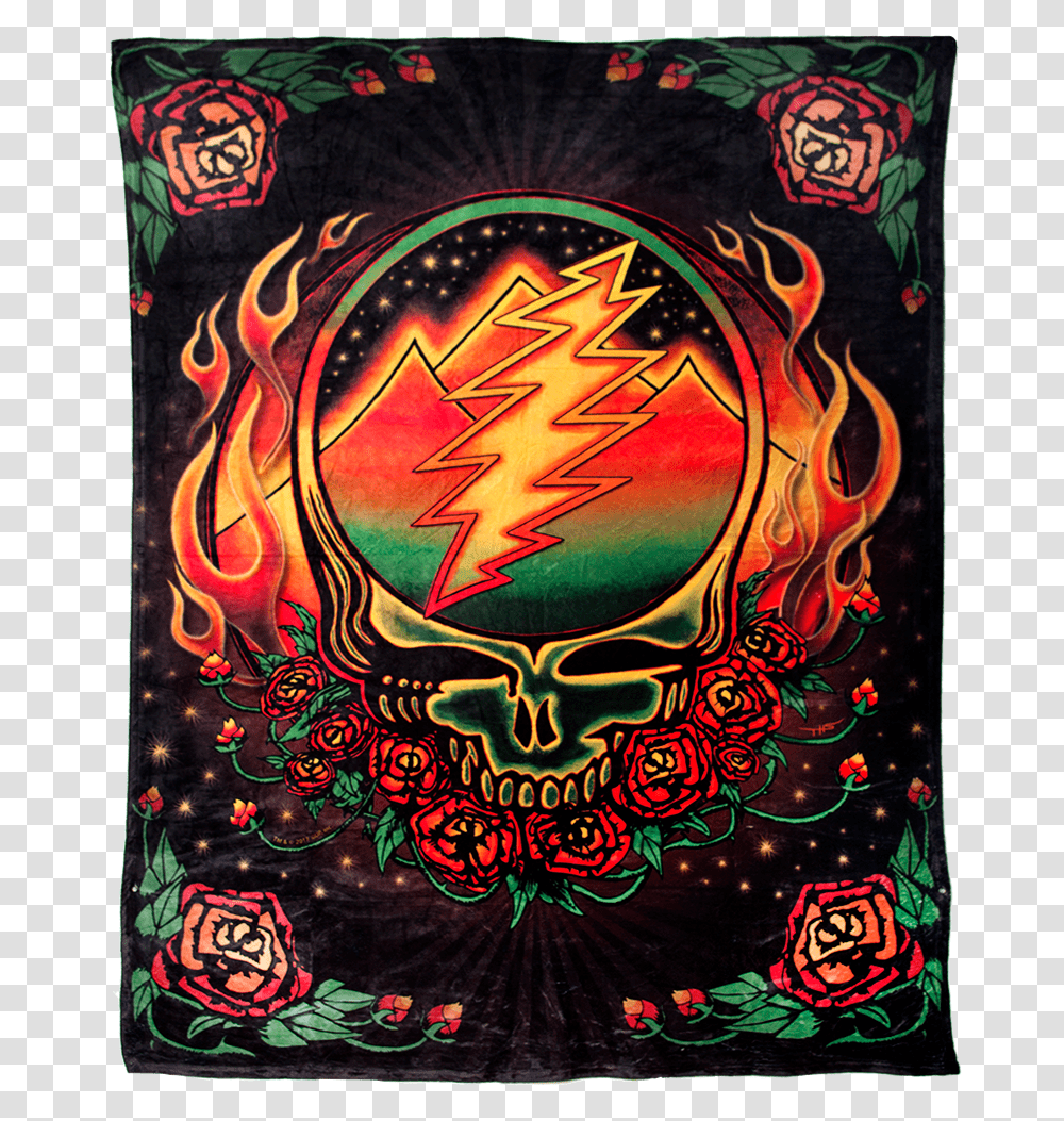 Grateful Dead Fire On The Mountain Stealie, Modern Art Transparent Png