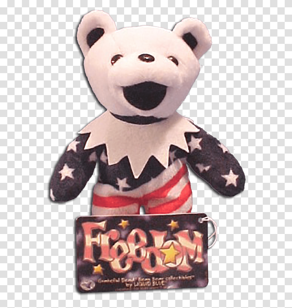 Grateful Dead Freedom Bean BearBorn 7487 At Schaefer Teddy Bear, Mascot, Plush, Toy Transparent Png