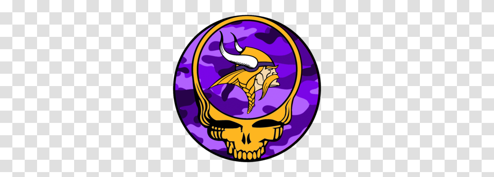 Grateful Dead Logo Purple Camo Yellow Skull Free Images, Trademark Transparent Png