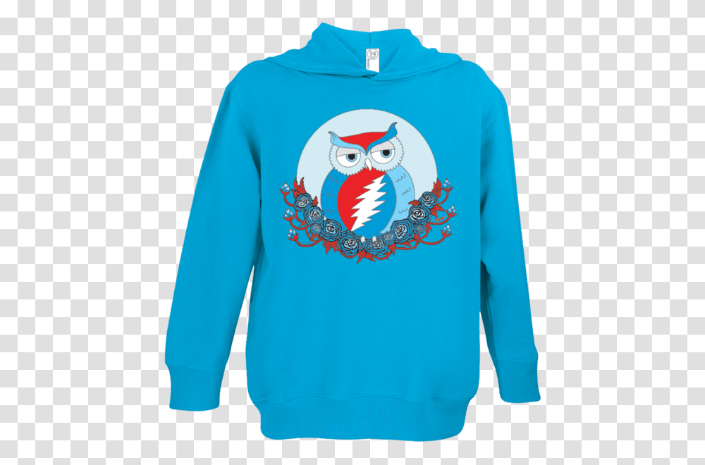 Grateful Dead Owl Toddler Hoodie Sweatshirt, Apparel, Sleeve, Sweater Transparent Png