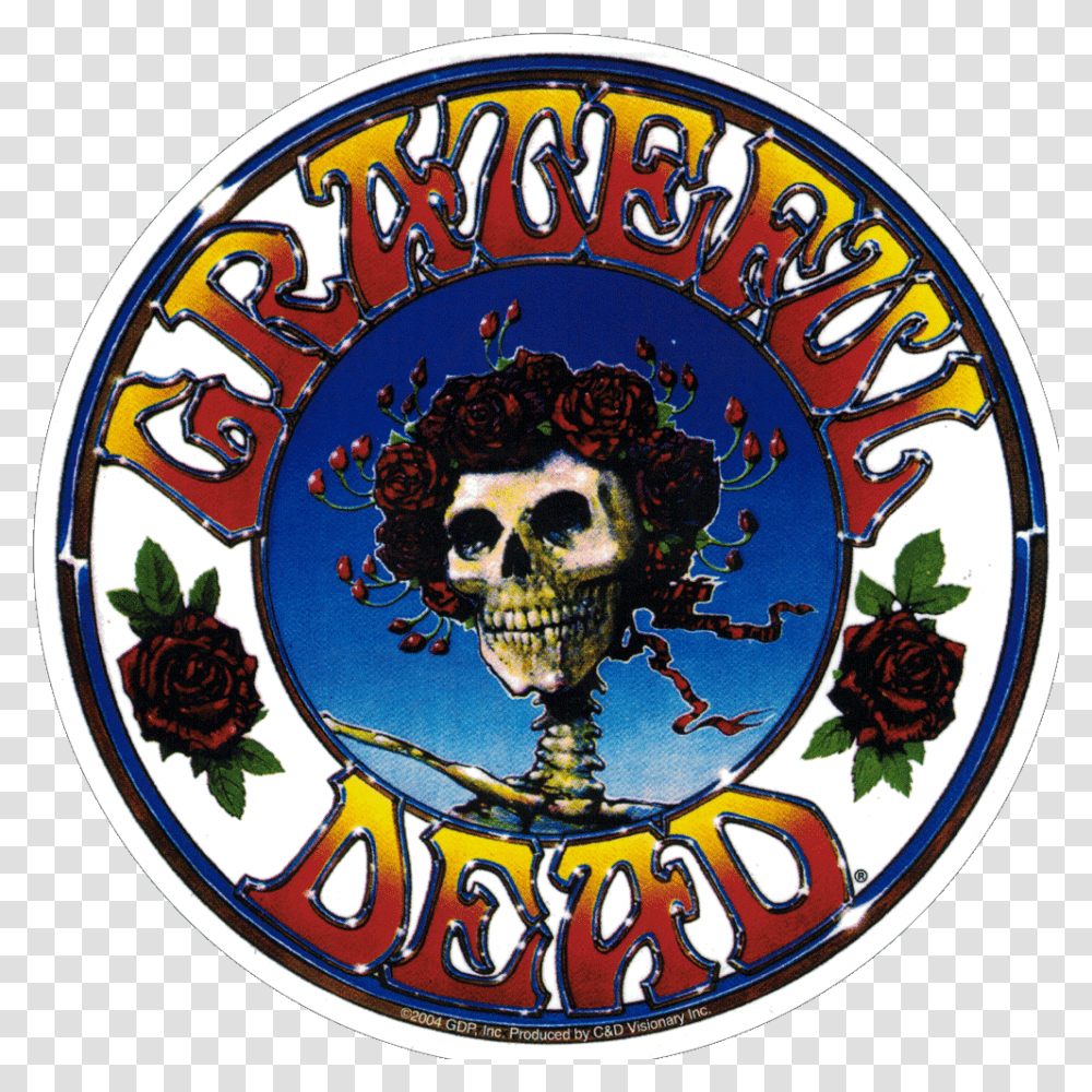 Grateful Dead Skull And Roses, Logo, Trademark, Emblem Transparent Png