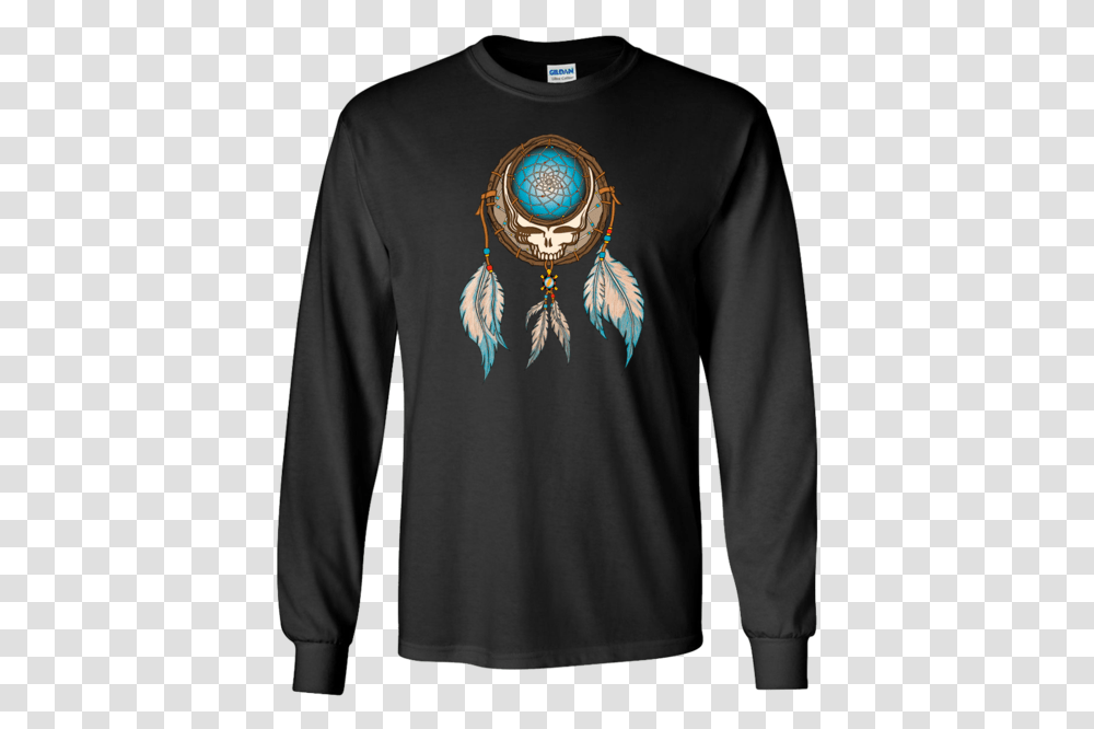 Grateful Dead Steal Your Face Skull In A Dream Catcher Long Sleeve Gucci Shirt Men, Apparel, Sweatshirt, Sweater Transparent Png