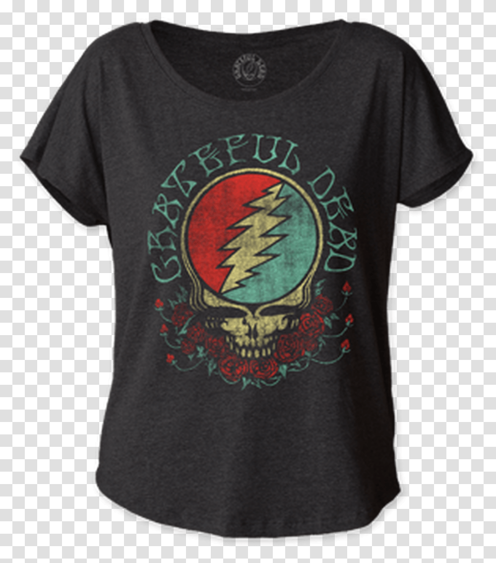 Grateful Dead Steal Your Face Women's Dolman T Shirt Grateful Dead, Apparel, T-Shirt Transparent Png