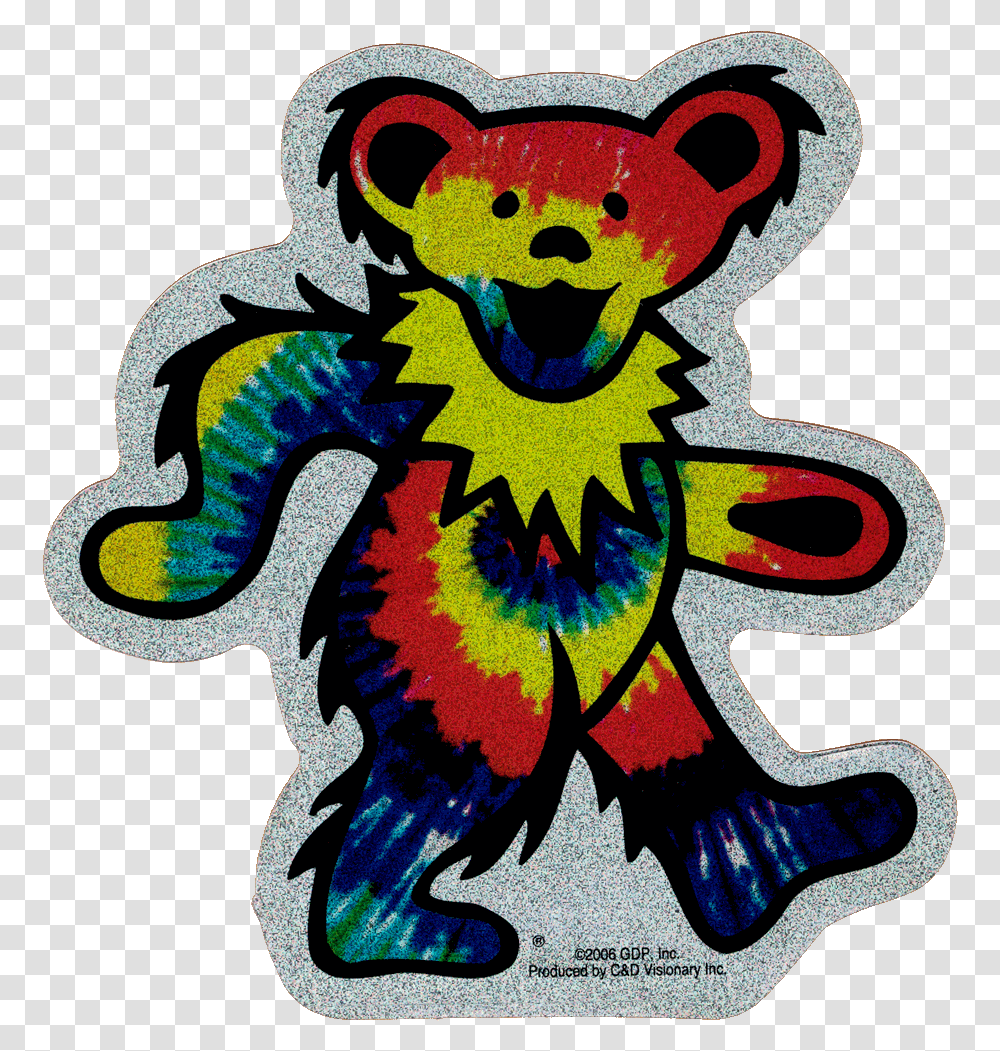 Grateful Dead Tie Dye Bear, Pattern, Drawing Transparent Png