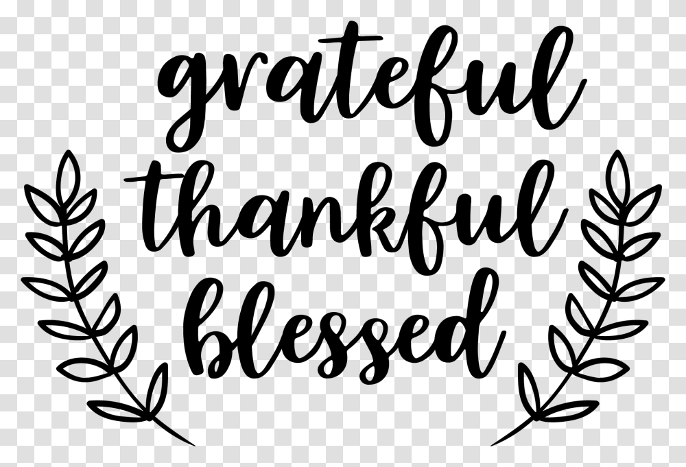 Grateful Thankful Blessed, Letter, Handwriting, Label Transparent Png