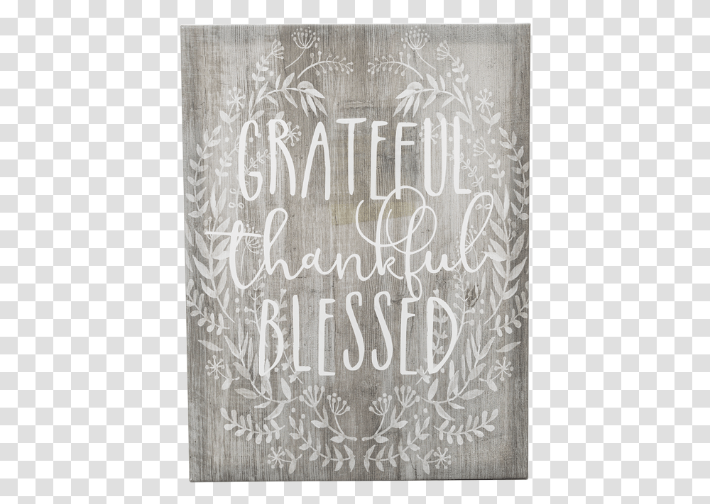Grateful Thankful Blessed Wall Decor, Rug, Handwriting, Calligraphy Transparent Png