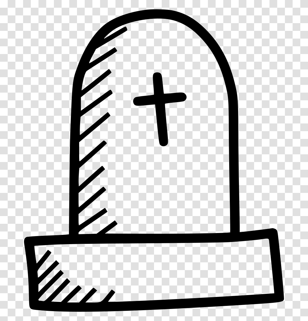 Grave Cemetery Tomb Stone Sepulchre Graveyard Icon Free, Cross, Architecture, Building Transparent Png