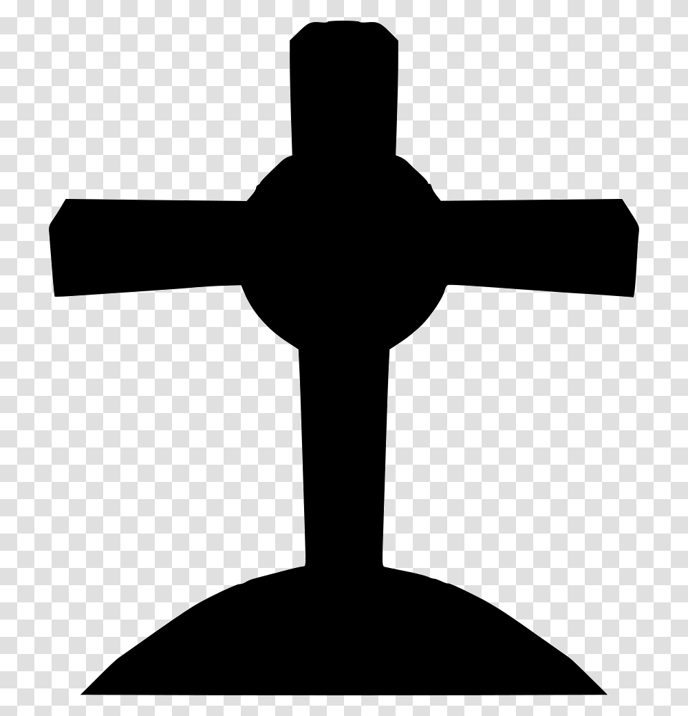 Grave Cross, Silhouette, Crucifix Transparent Png