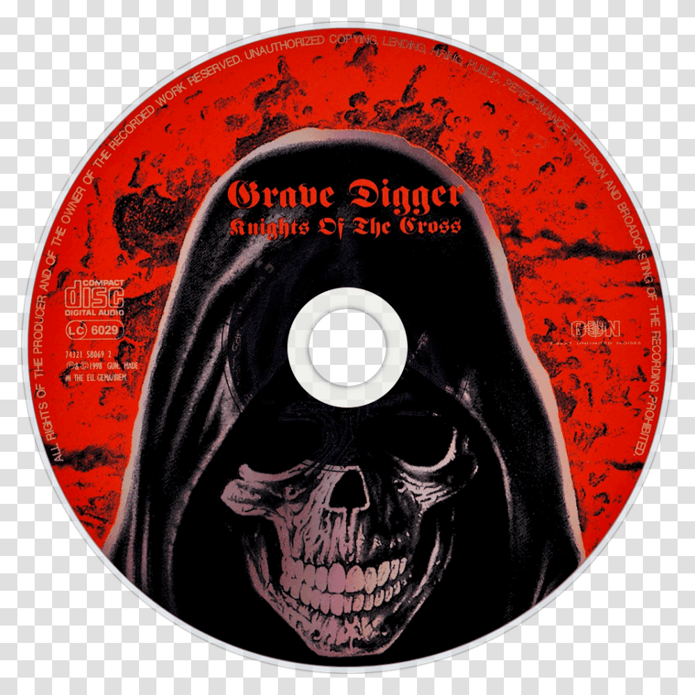 Grave Digger Knights Of The Cross Cd Disc Image Grave Digger, Disk, Dvd, Label Transparent Png