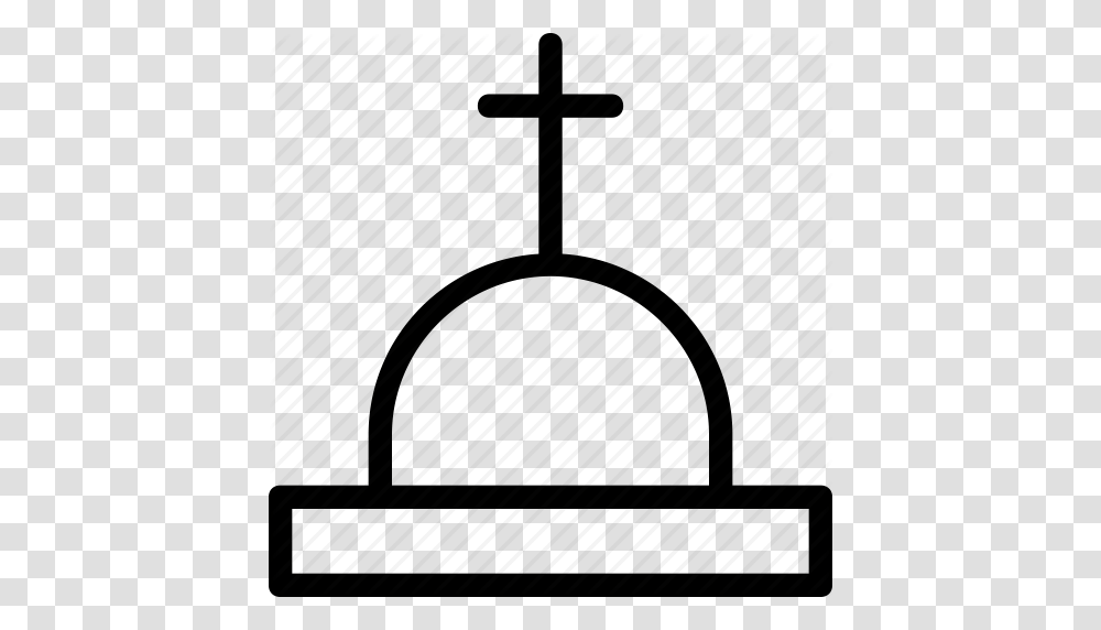 Grave Graveyard Holy Cross Rip Tombstone Icon, Silhouette, Drawing Transparent Png