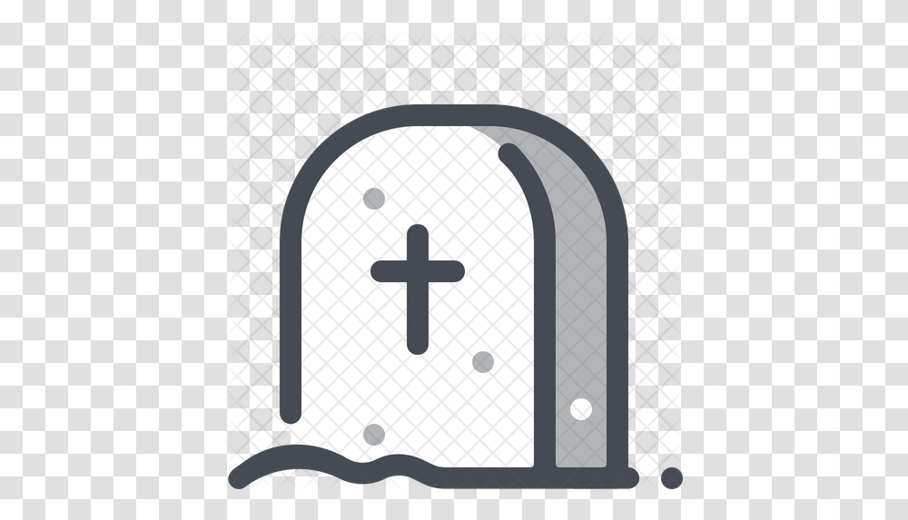 Grave Icon Grabstein Emoji, Symbol, Cross, Architecture, Building Transparent Png