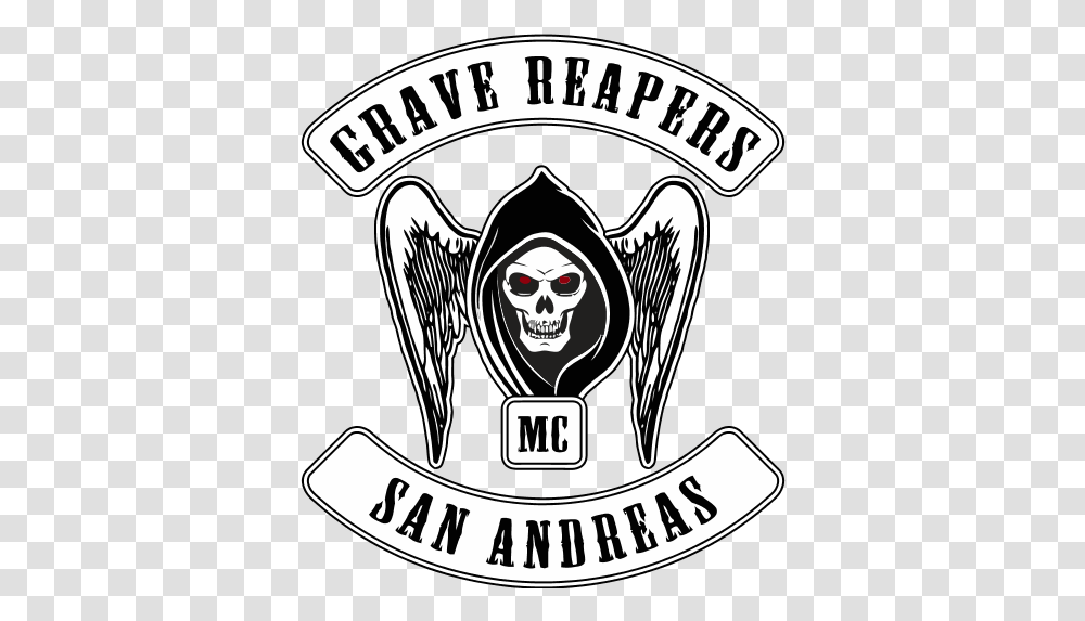 Grave Reapers Mc Automotive Decal, Symbol, Emblem, Logo, Trademark Transparent Png