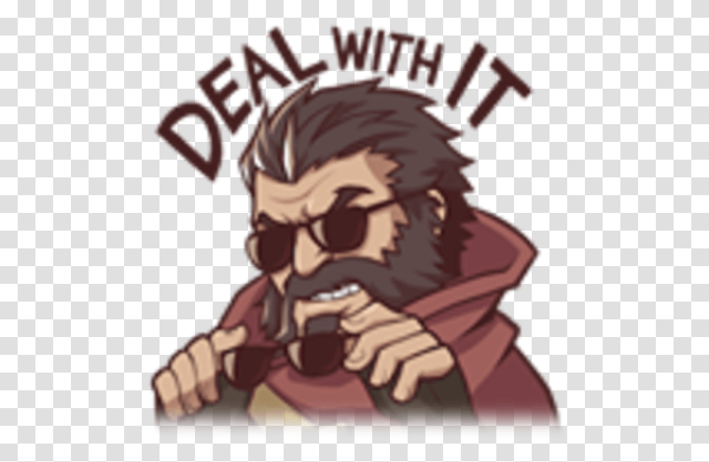 Graves Deal With It Know Your Meme League Of Legends Facebook Stickers, Person, Human, Text, Finger Transparent Png