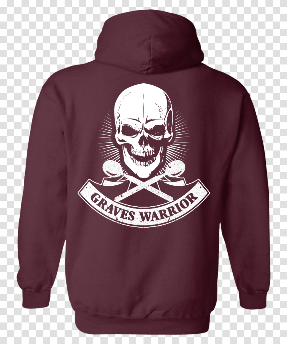Graves Warrior Skull Pullover Hoodie Hoodie, Sweatshirt, Sweater, Person Transparent Png