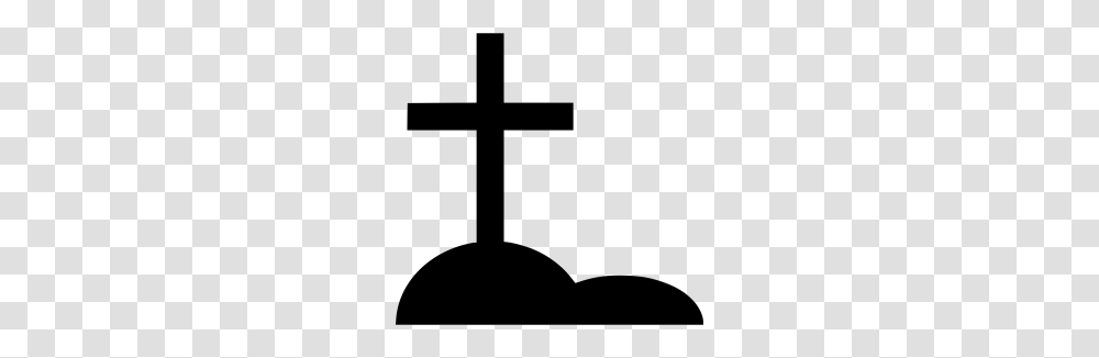 Gravestone Image, Cross, Crucifix Transparent Png