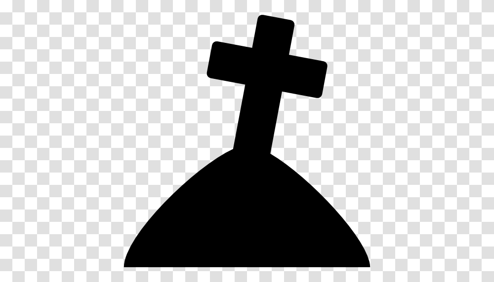 Graveyard Cross Fear Horror Grave Halloween Cemetery Icon, Gray, World Of Warcraft Transparent Png